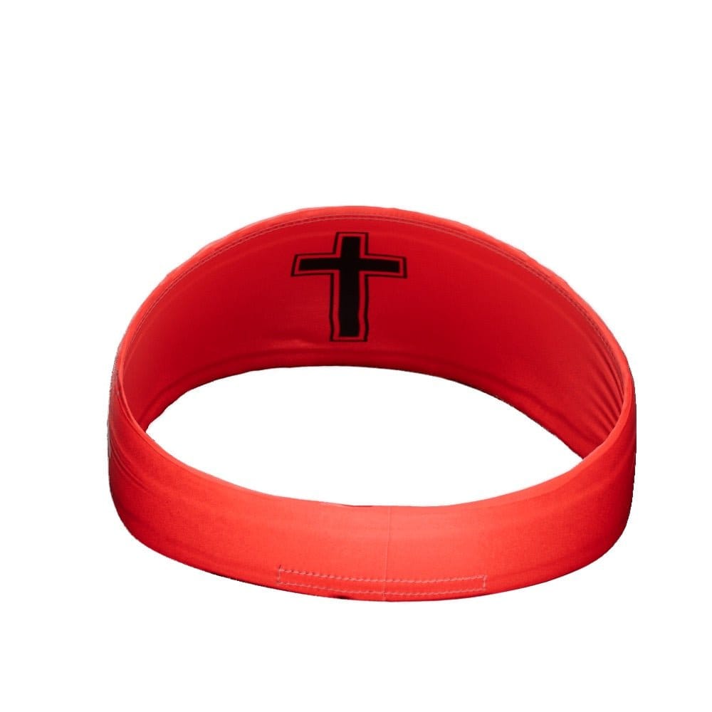 Elite Athletic Gear Headband Faith Cross Red Headband