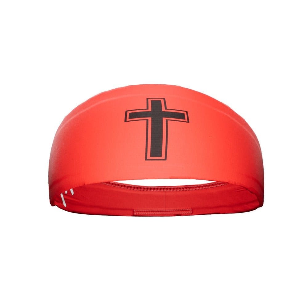 Elite Athletic Gear Headband Faith Cross Red Headband