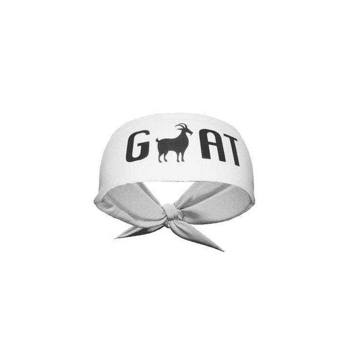 Elite Athletic Gear Headband GOAT Tie Headband (White)