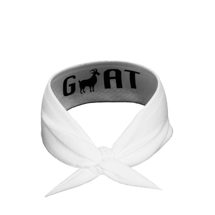 Elite Athletic Gear Headband GOAT Tie Headband (White)