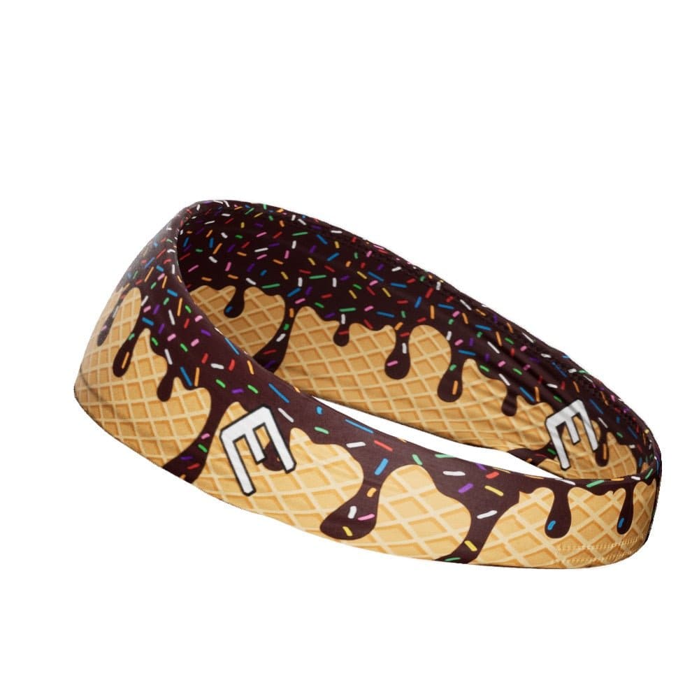 Elite Athletic Gear Headband Maroon Ice Cream Headband
