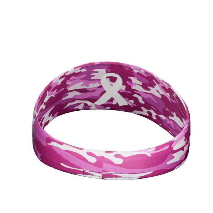 Elite Athletic Gear Headband Pink Camo Breast Cancer Headband