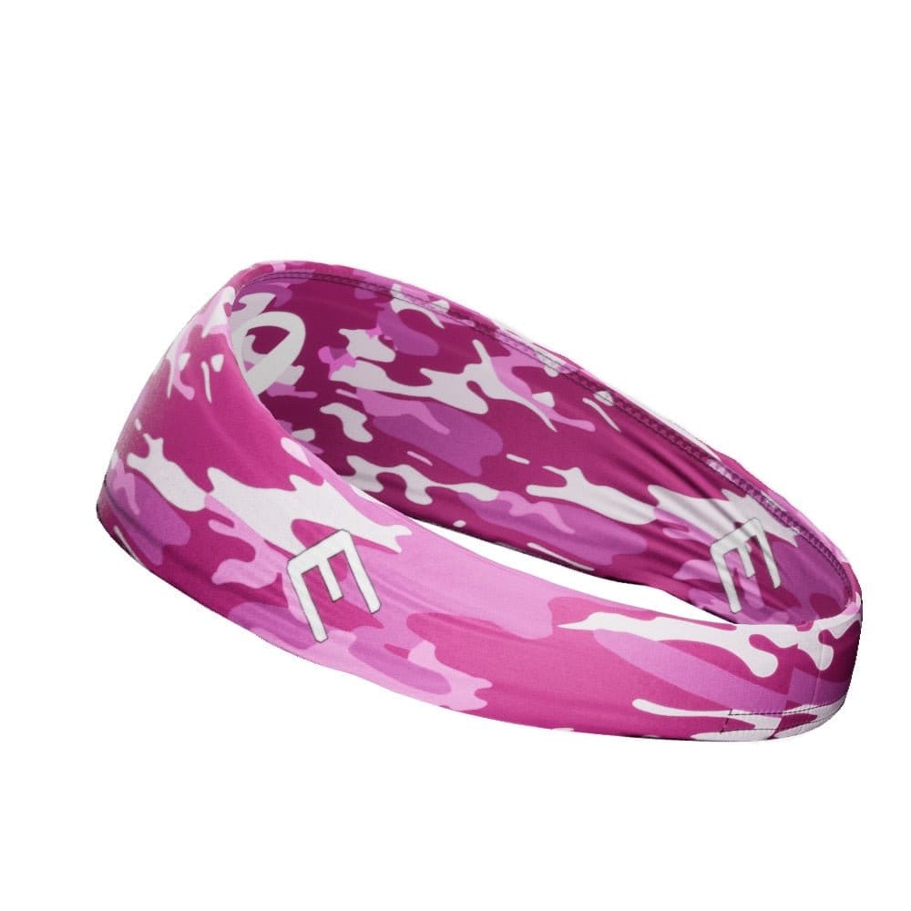 Elite Athletic Gear Headband Pink Camo Breast Cancer Headband