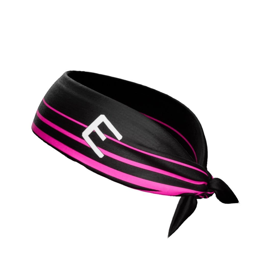 Elite Athletic Gear Headband Pink Crossbar Tie Headband