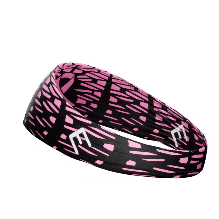 Elite Athletic Gear Headband Pink Honeycomb Breast Cancer Headband