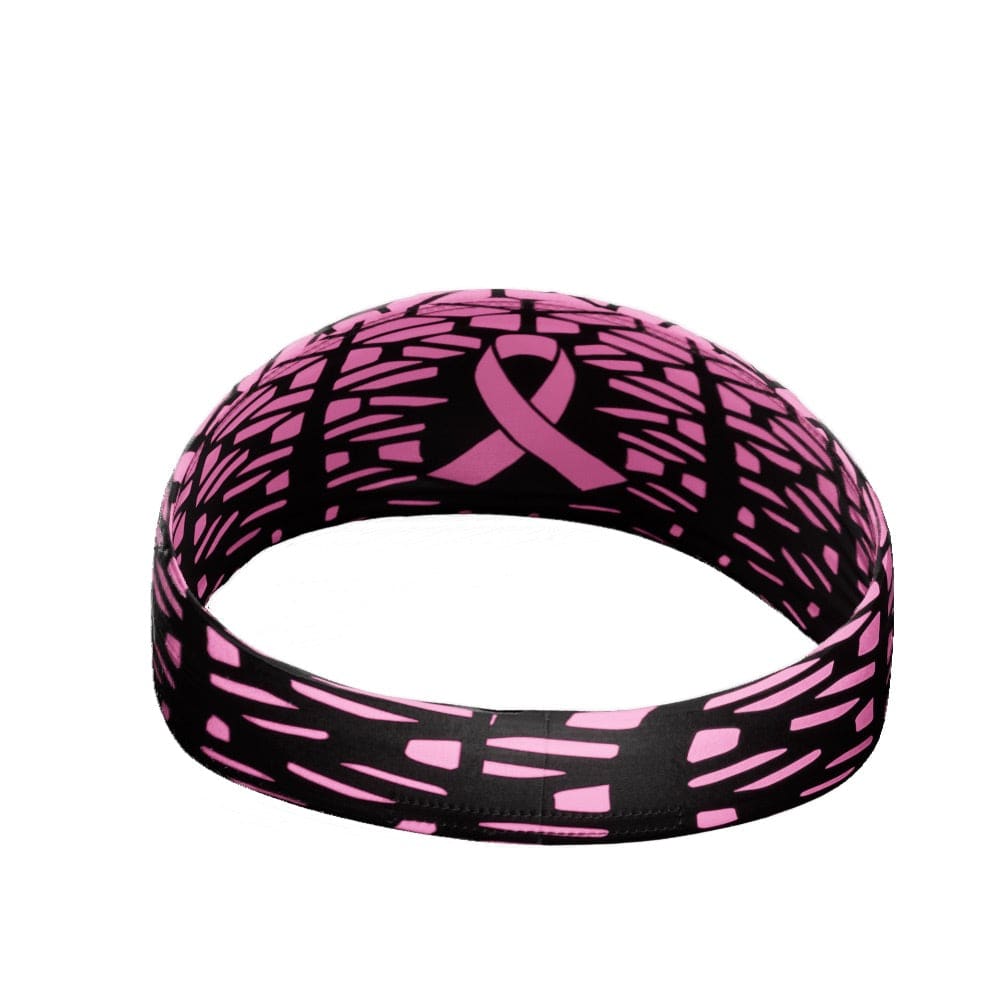 Elite Athletic Gear Headband Pink Honeycomb Breast Cancer Headband