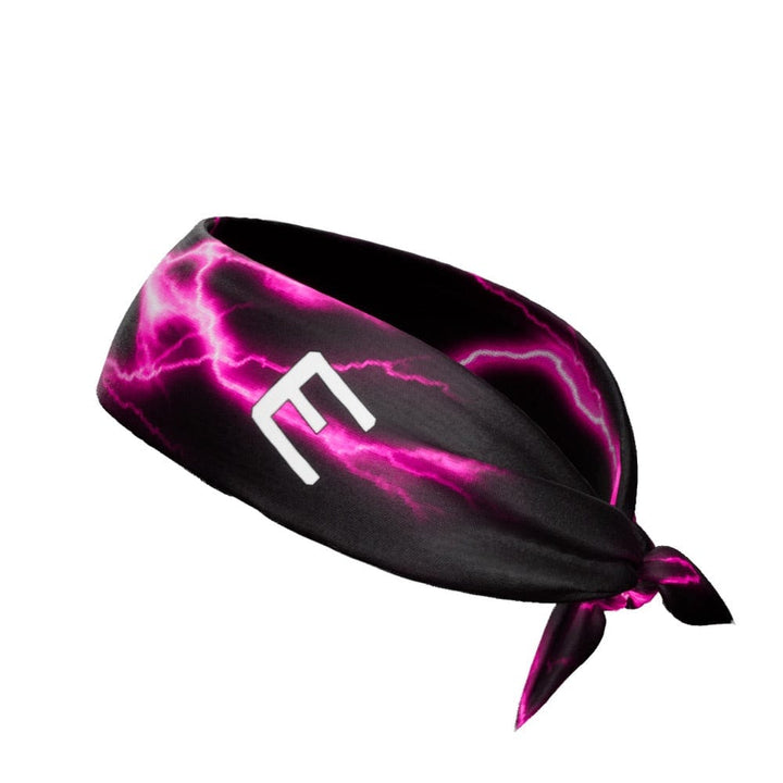 Elite Athletic Gear Headband Pink Lightning Tie Headband