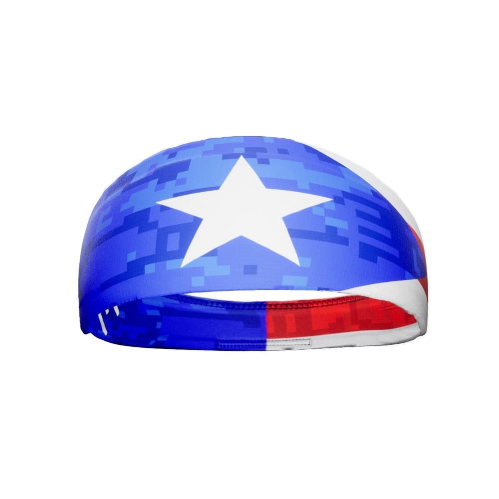 Elite Athletic Gear Headband Puerto Rico Flag Headband