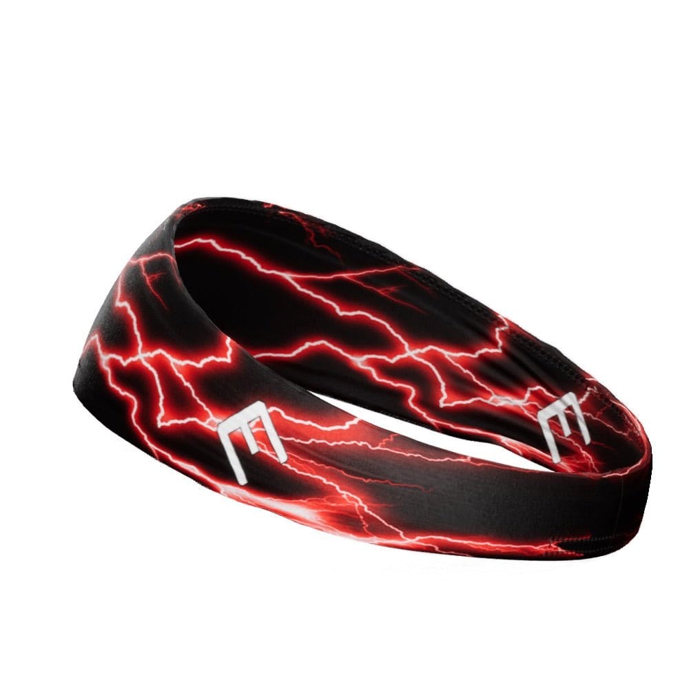 Elite Athletic Gear Headband Red Lightning Headband