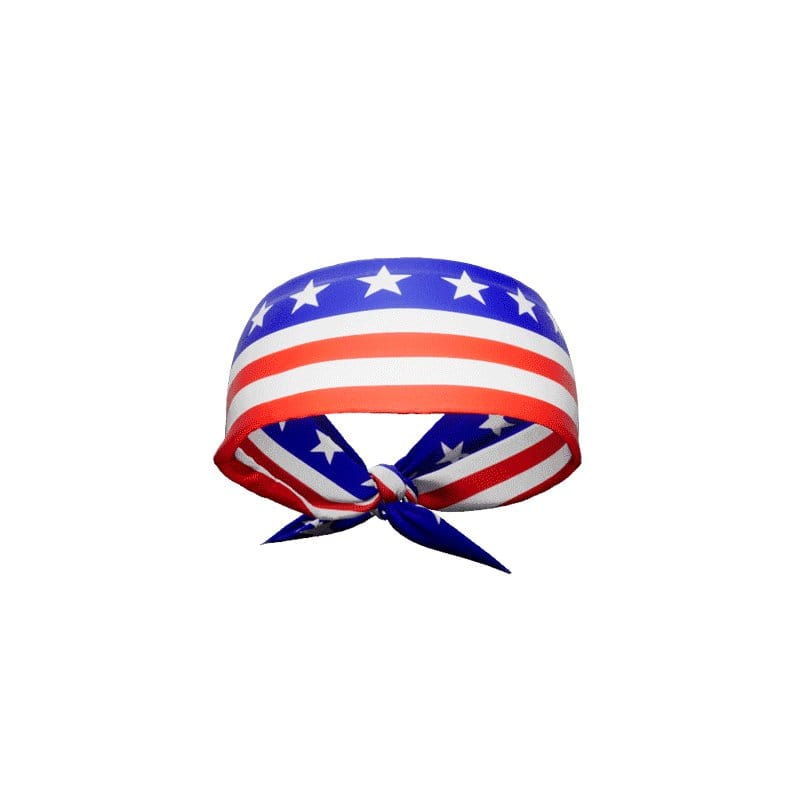 Elite Athletic Gear Headband Stars & Stripes Tie Headband