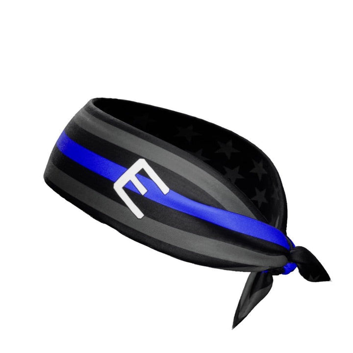 Elite Athletic Gear Headband Thin Blue Line Tie Headband