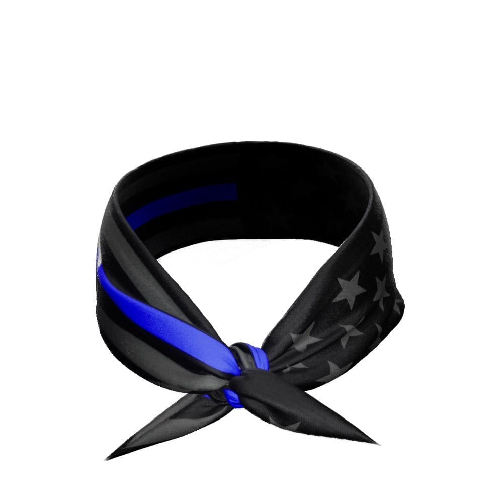 Elite Athletic Gear Headband Thin Blue Line Tie Headband