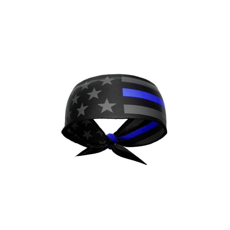 Elite Athletic Gear Headband Thin Blue Line Tie Headband