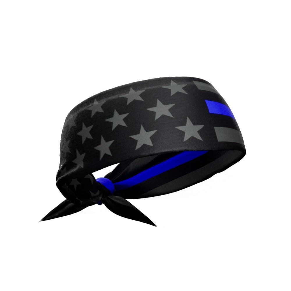 Elite Athletic Gear Headband Thin Blue Line Tie Headband