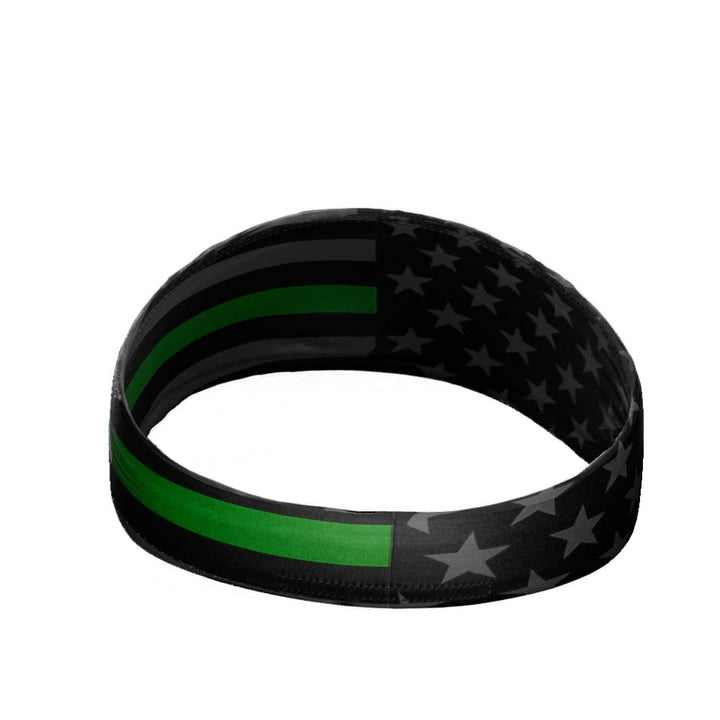 Elite Athletic Gear Headband Thin Green Line Headband