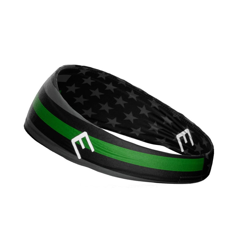 Elite Athletic Gear Headband Thin Green Line Headband