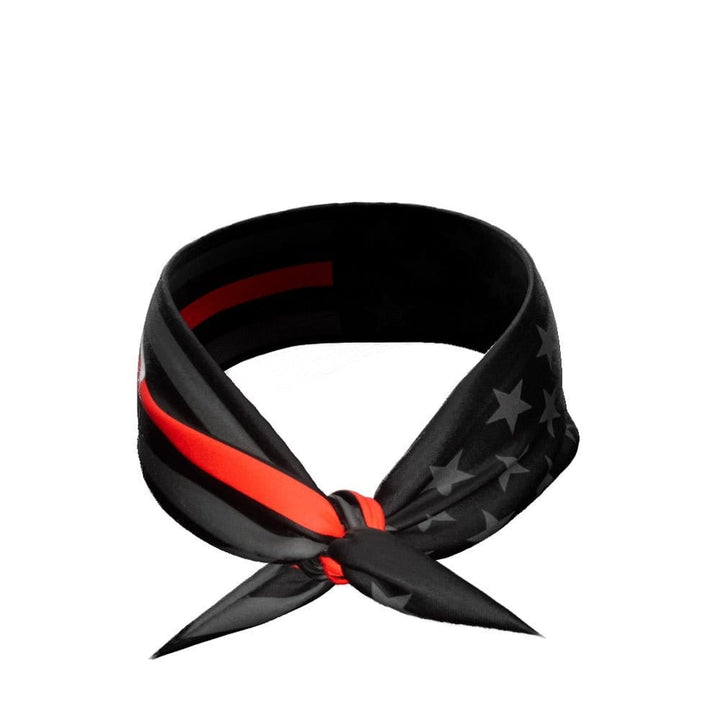 Elite Athletic Gear Headband Thin Red Line Tie Headband