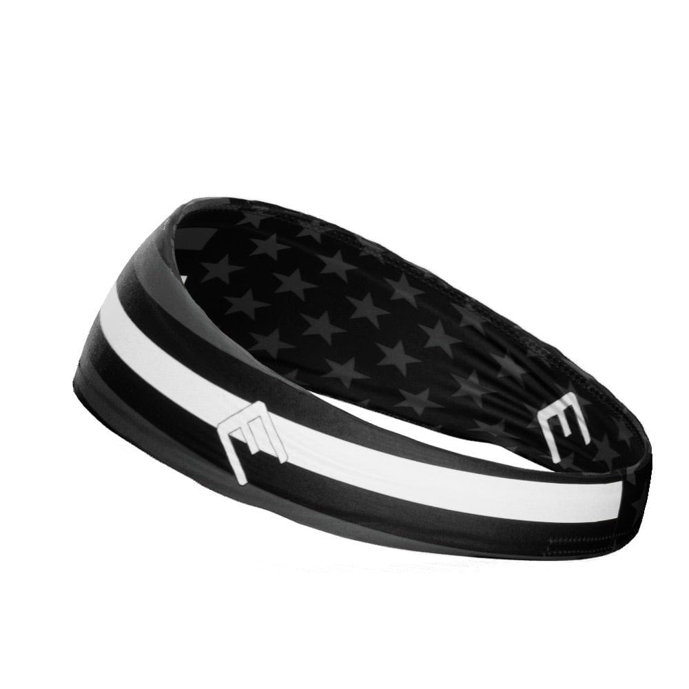 Elite Athletic Gear Headband Thin White Line Headband