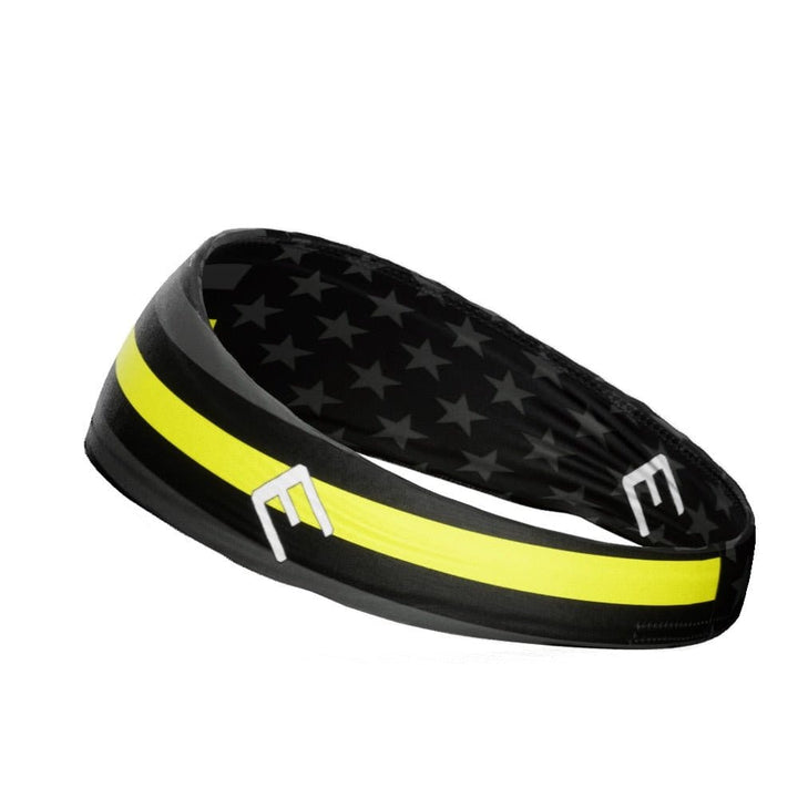 Elite Athletic Gear Headband Thin Yellow Line Headband