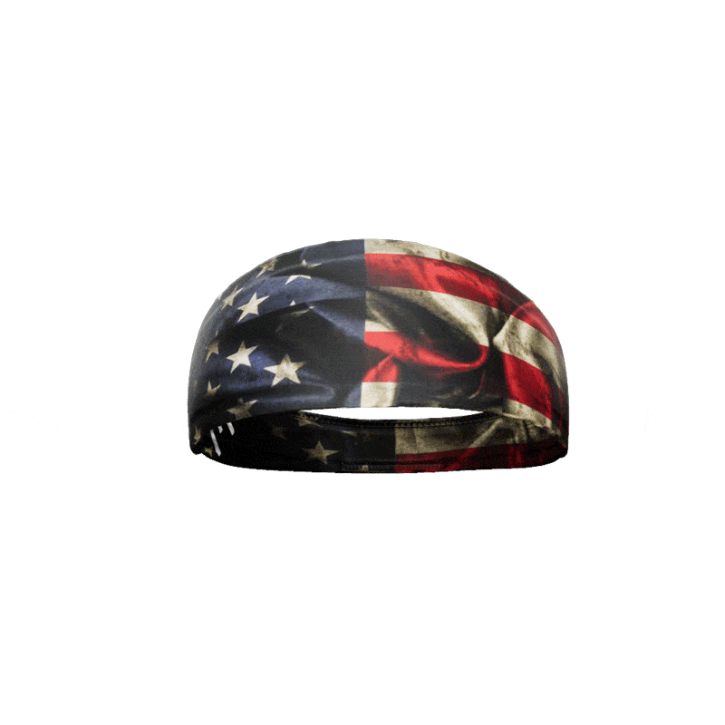Elite Athletic Gear Headband Vintage USA Flag Headband