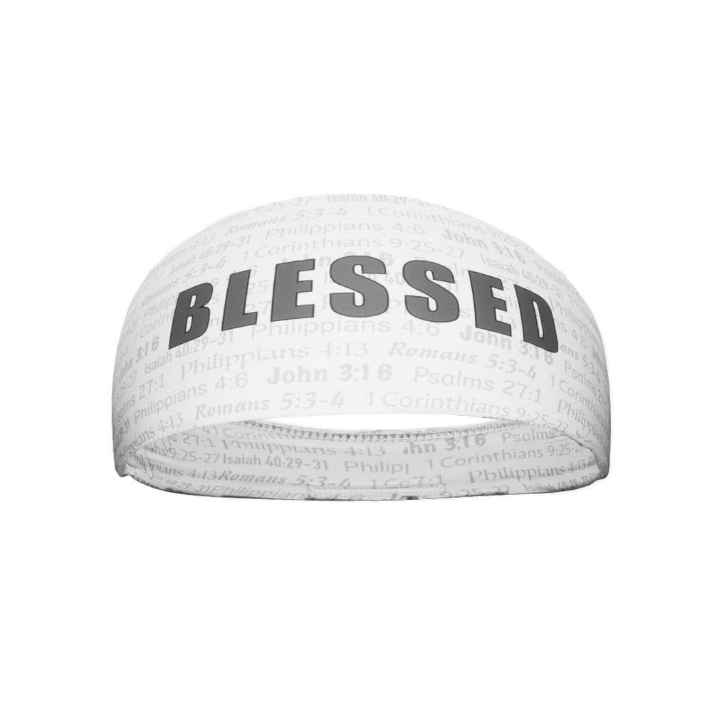 Elite Athletic Gear Headband White BLESSED Headband