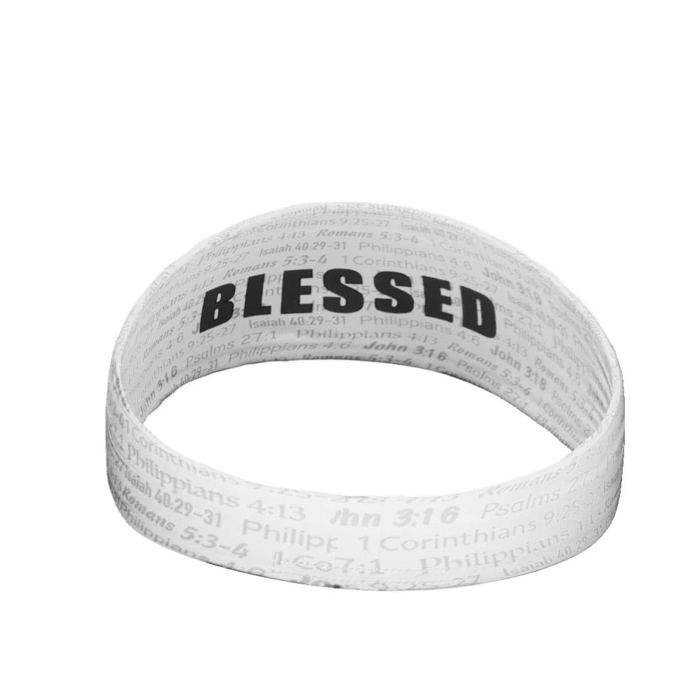 Elite Athletic Gear Headband White BLESSED Headband