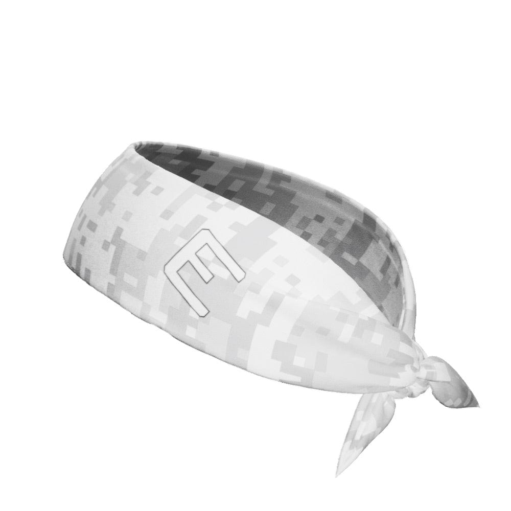 Elite Athletic Gear Headband White Digi Camo Tie Headband