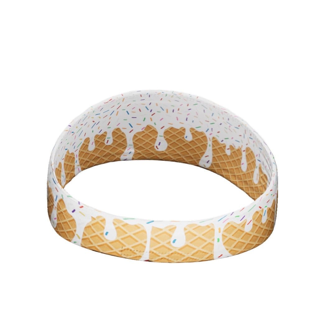 Elite Athletic Gear Headband White Ice Cream Headband