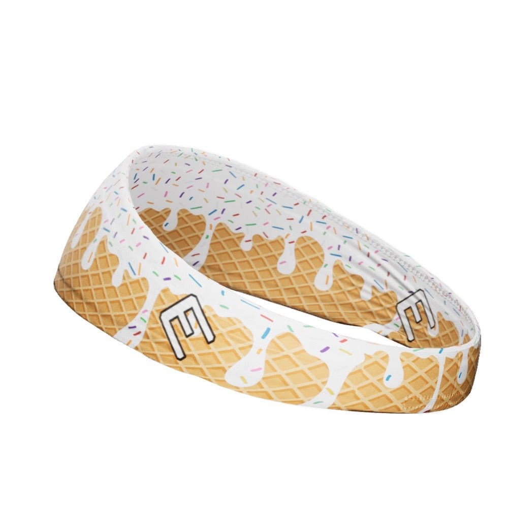 Elite Athletic Gear Headband White Ice Cream Headband