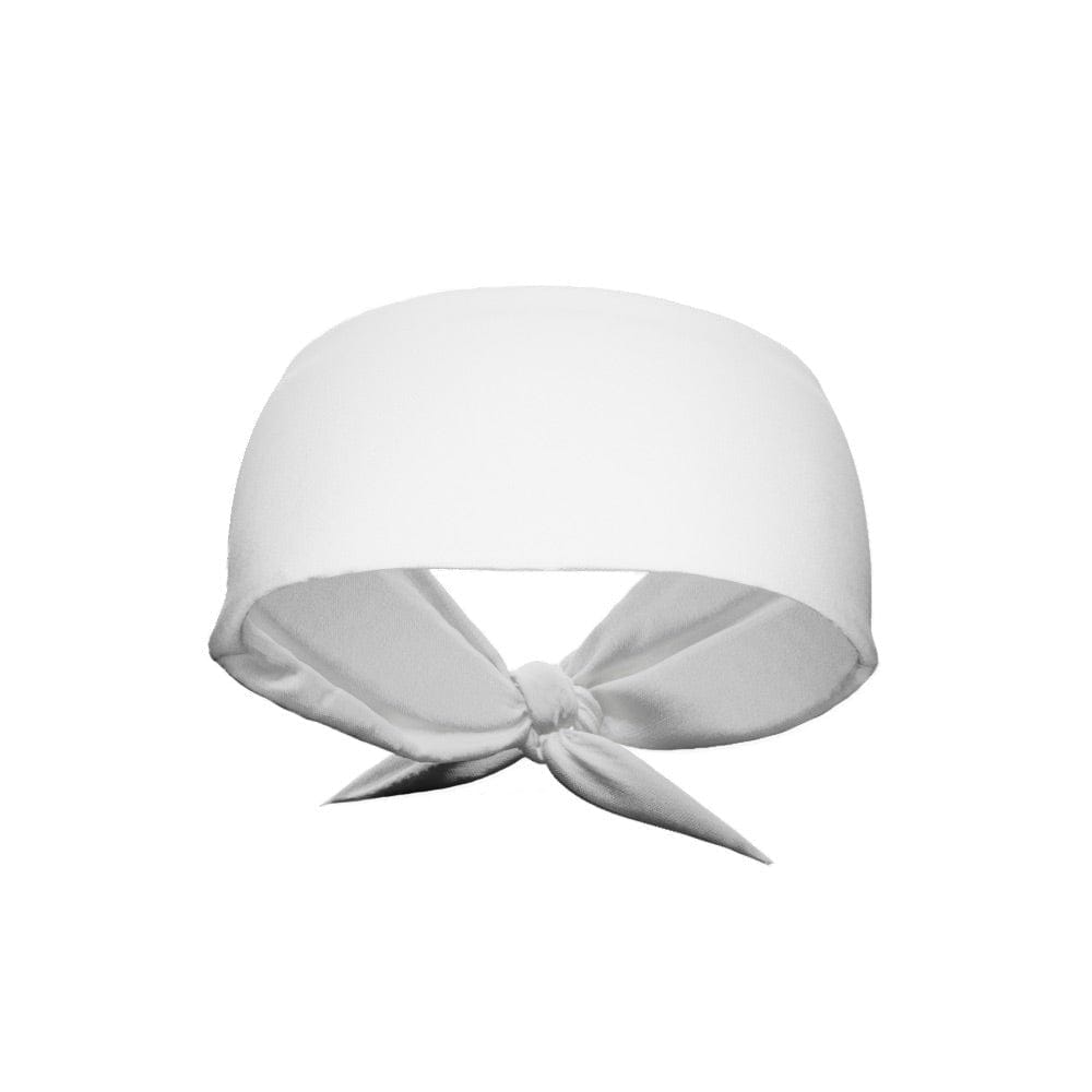 Elite Athletic Gear Headband White Tie Headband
