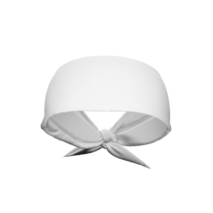 Elite Athletic Gear Headband White Tie Headband
