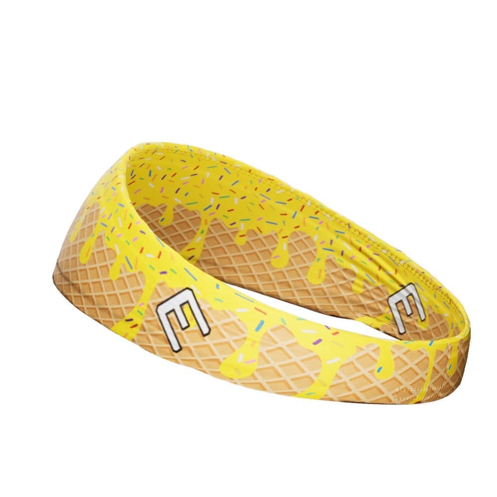 Elite Athletic Gear Headband Yellow Ice Cream Headband