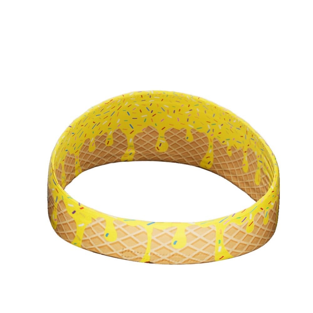 Elite Athletic Gear Headband Yellow Ice Cream Headband