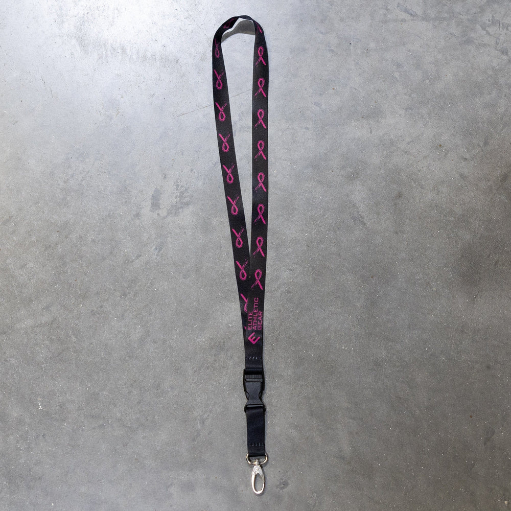 Elite Athletic Gear Lanyard Breast Cancer Awareness Lanyard