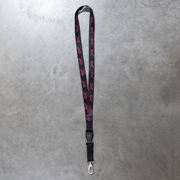 Elite Athletic Gear Lanyard Breast Cancer Awareness Lanyard