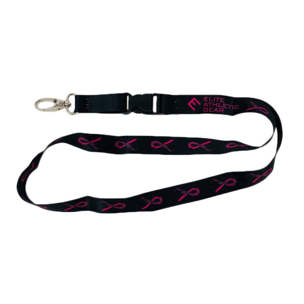Elite Athletic Gear Lanyard Breast Cancer Awareness Lanyard