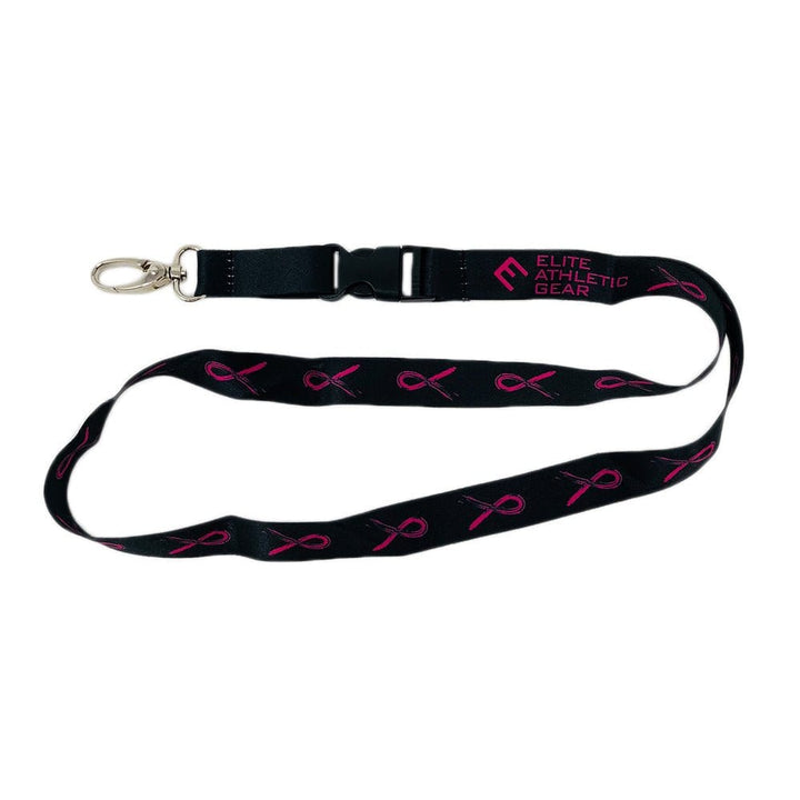 Elite Athletic Gear Lanyard Breast Cancer Awareness Lanyard