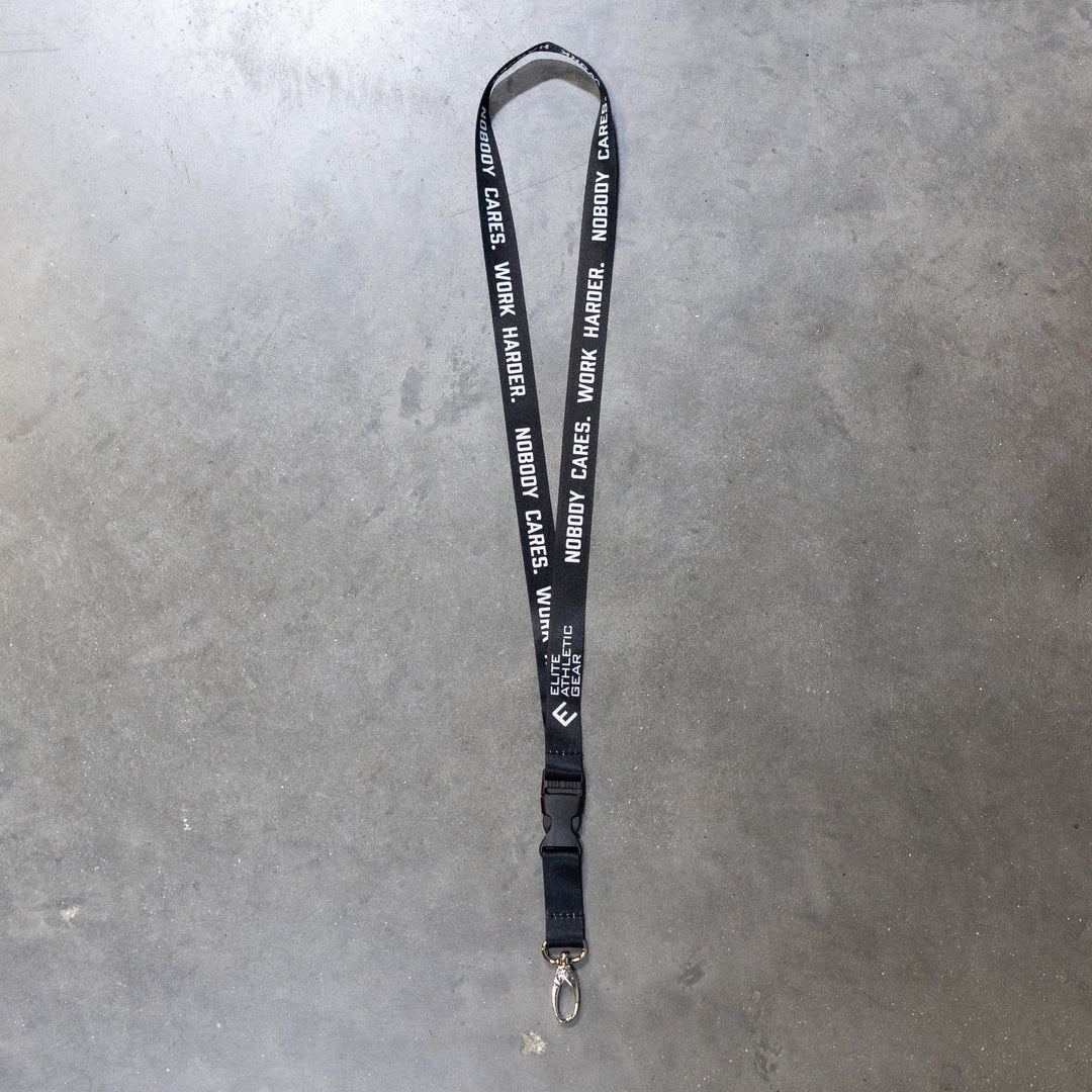 Elite Athletic Gear Lanyard Nobody Cares. Work Harder. Lanyard