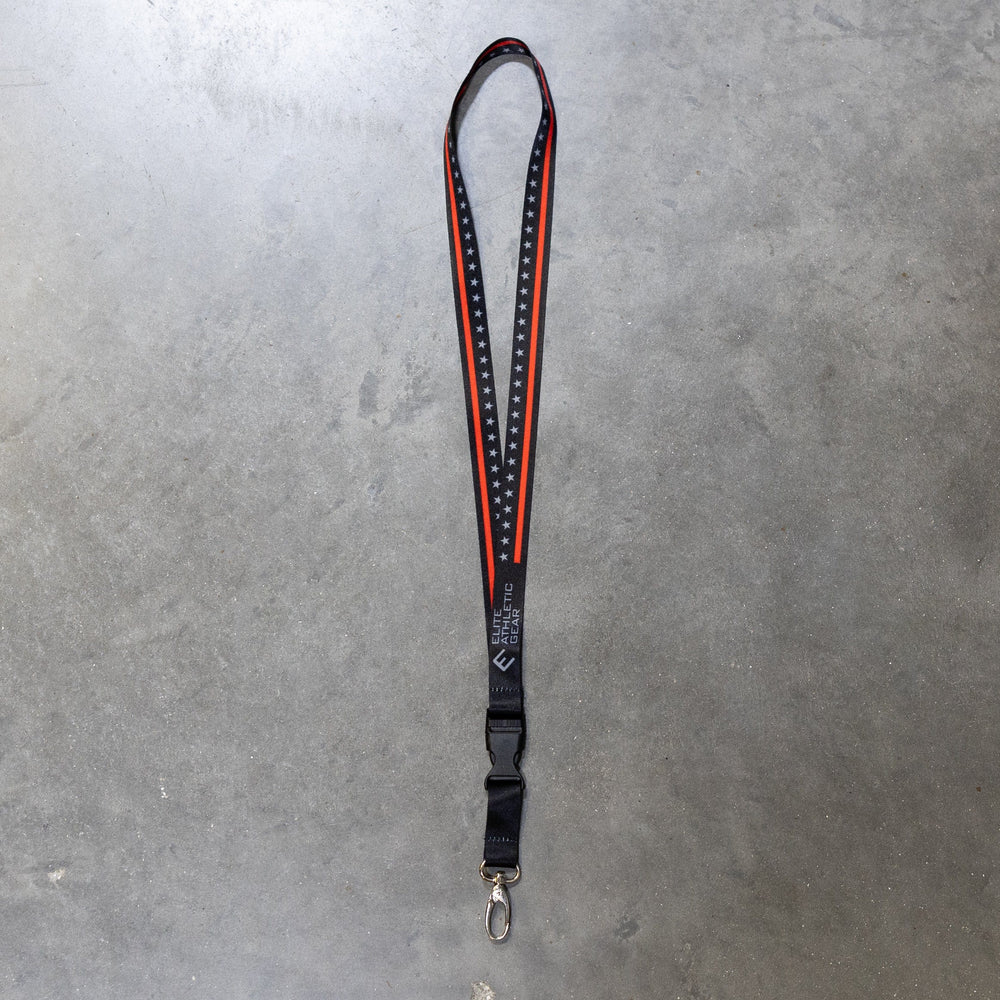 Elite Athletic Gear Lanyard Thin Red Line Lanyard