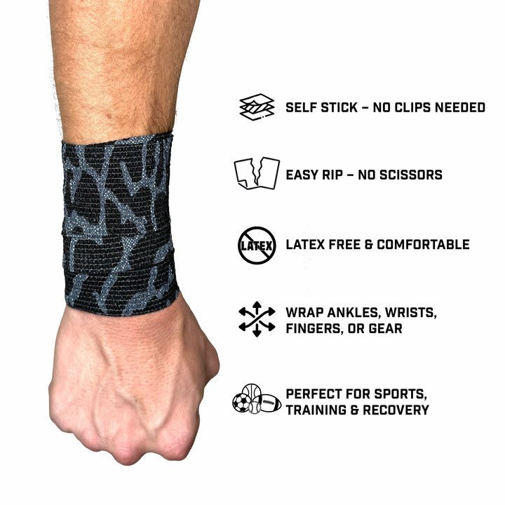 Elite Athletic Gear Self Stick Athletic Tape Elephant Print Self Stick Athletic Tape