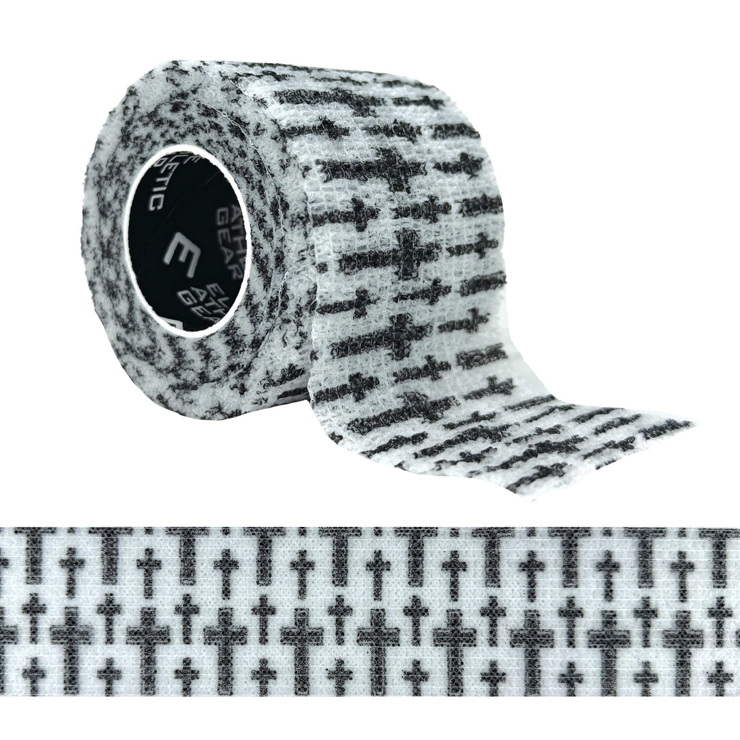Elite Athletic Gear Self Stick Athletic Tape Faith Cross White Self Stick Athletic Tape