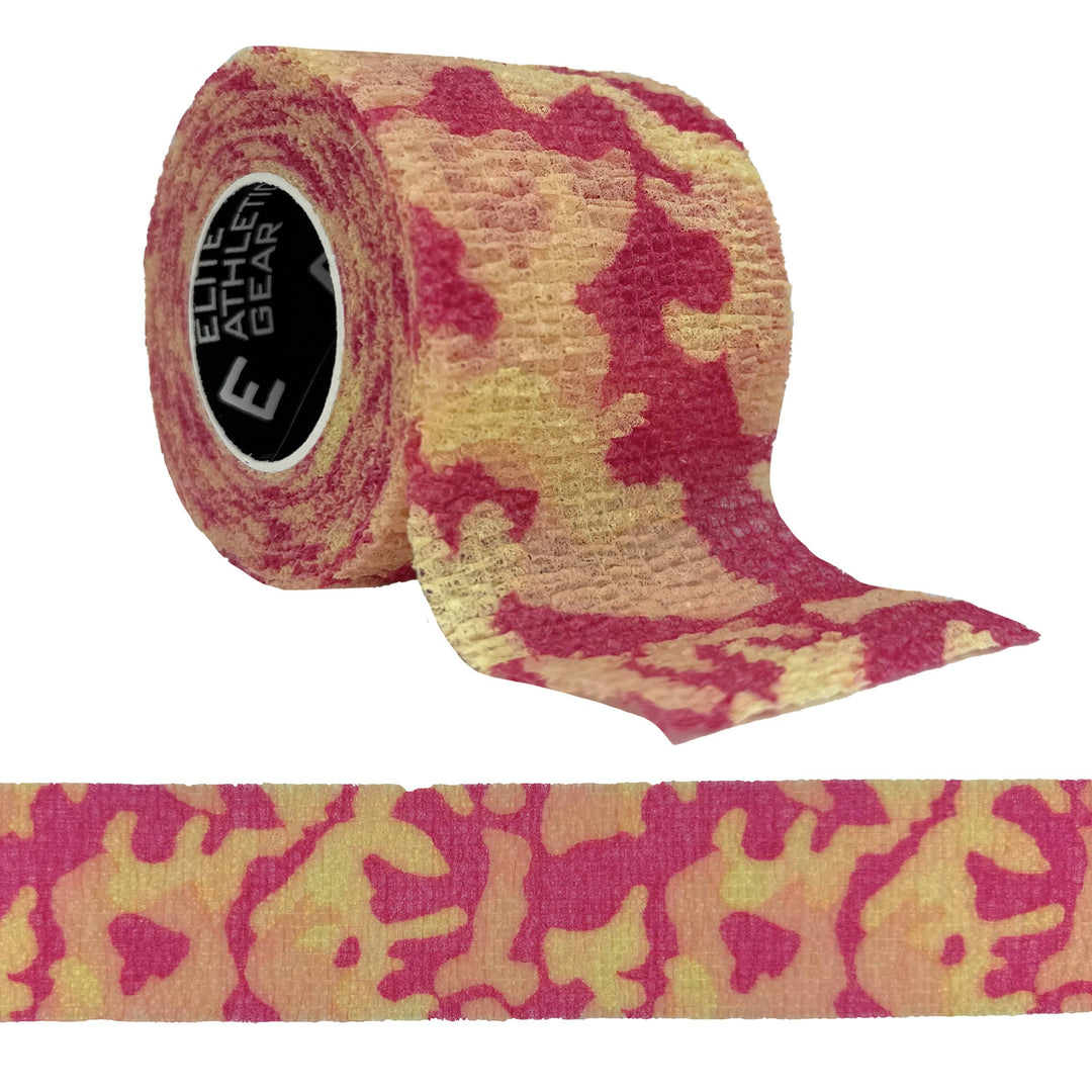 Elite Athletic Gear Self Stick Athletic Tape Pink Camo Self Stick Athletic Tape