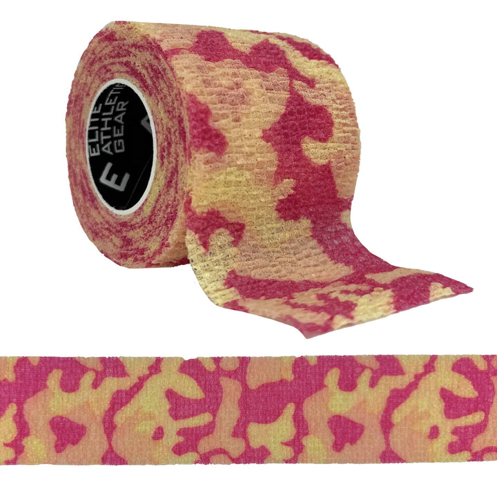 Elite Athletic Gear Self Stick Athletic Tape Pink Camo Self Stick Athletic Tape