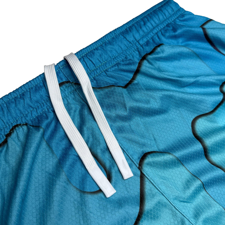Elite Athletic Gear Shorts Blue Drippy Shorts