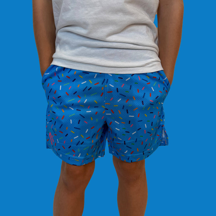 Elite Athletic Gear Shorts Blue Sprinkles Shorts