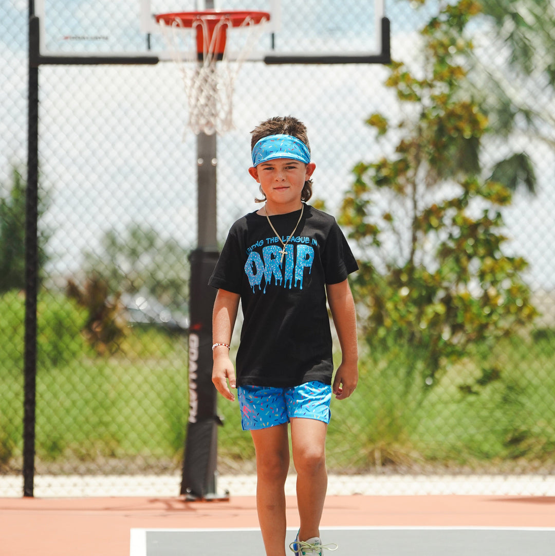 Elite Athletic Gear Shorts Blue Sprinkles Shorts