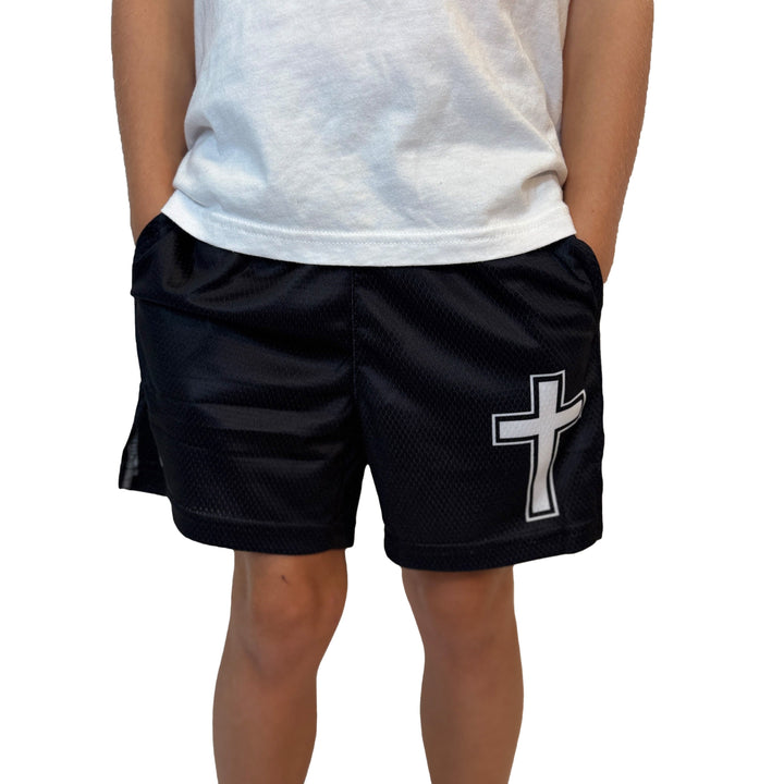 Elite Athletic Gear Shorts Faith Cross Black Shorts