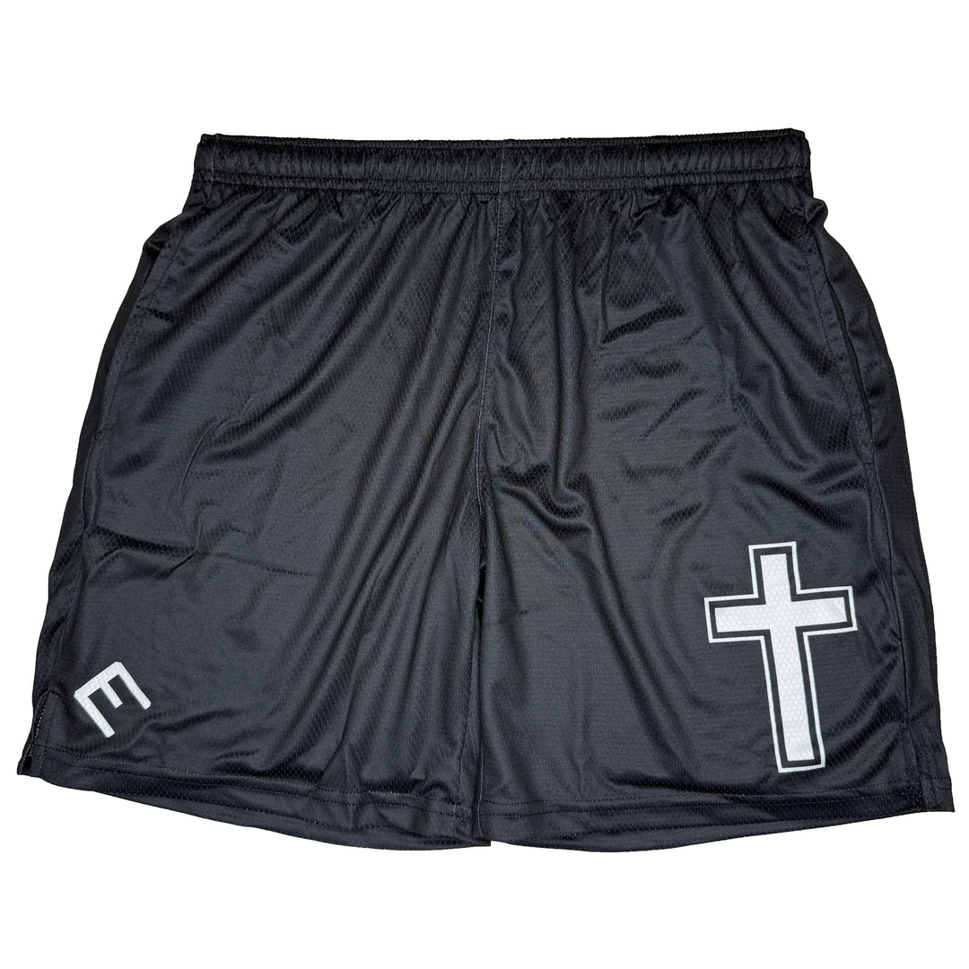 Elite Athletic Gear Shorts Faith Cross Black Shorts