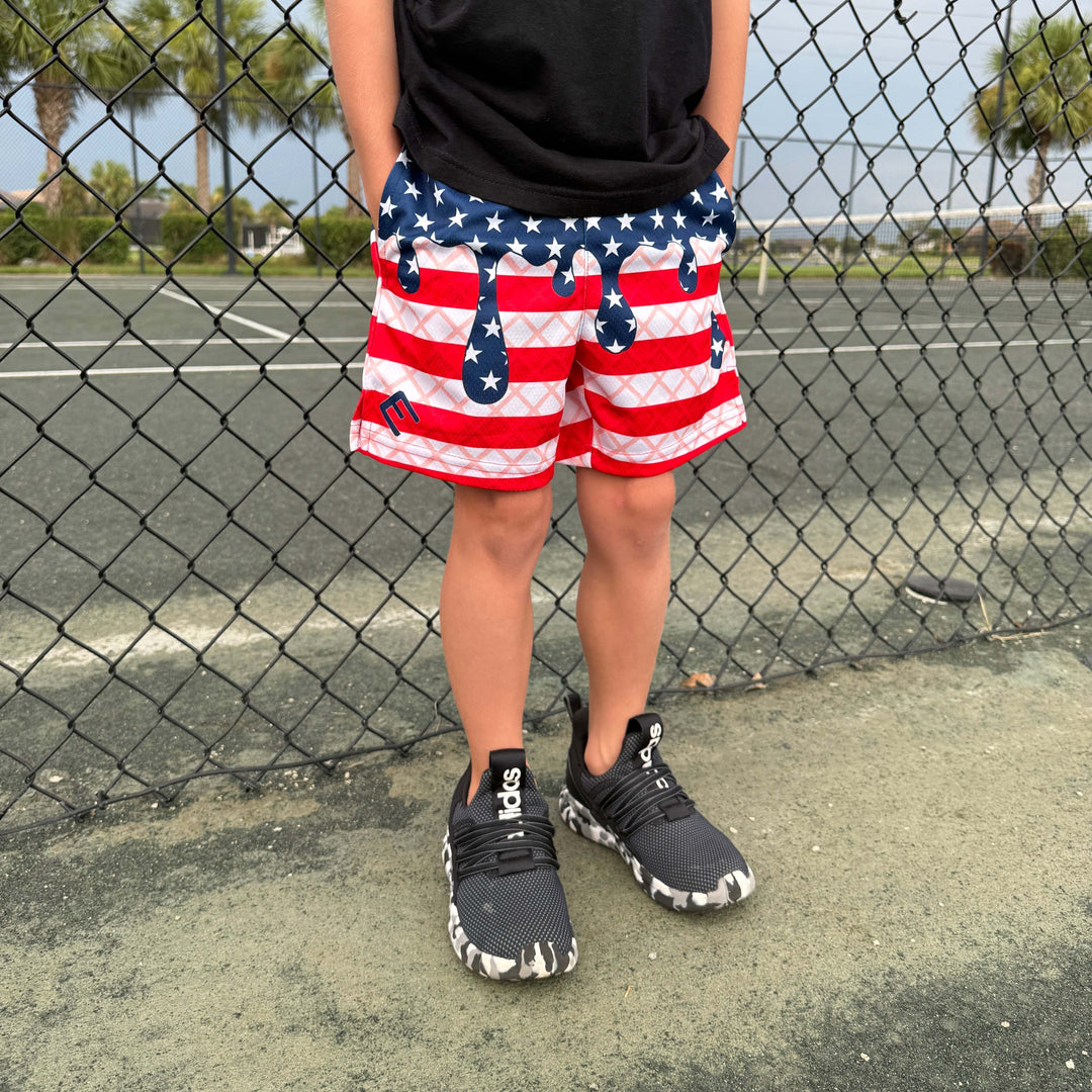 Elite Athletic Gear Shorts USA Flag Ice Cream Shorts