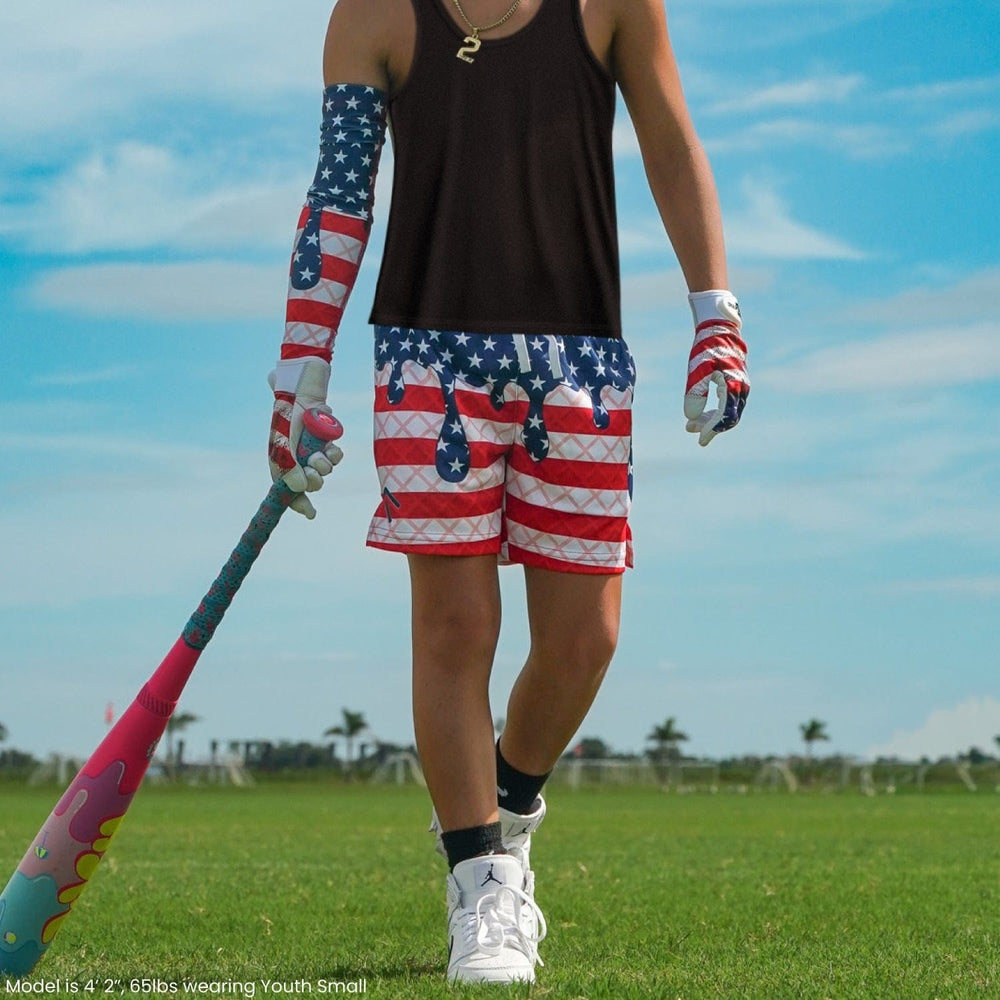 Elite Athletic Gear Shorts USA Flag Ice Cream Shorts
